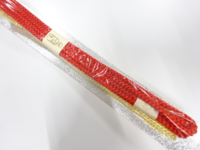 未使用品　正絹　手組帯締め